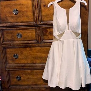 White Sherri hill dress